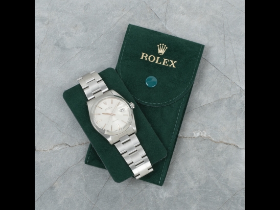 Rolex Oysterdate Precision 34 Argento Oyster Silver Lining Dial 6694 